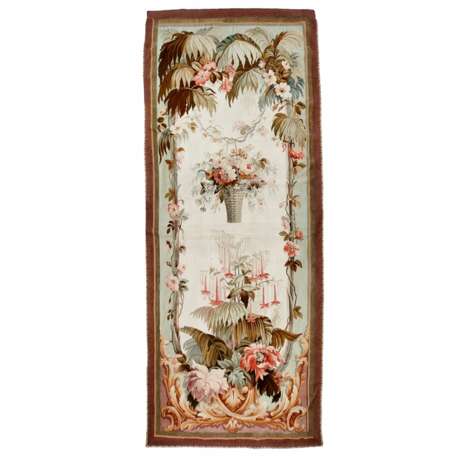 Paire de tapisseries de style Aubusson XIX&egrave;me Wolle 19th century - Foto 2
