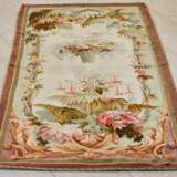 Paire de tapisseries de style Aubusson XIX&egrave;me Wolle 19th century - Foto 3
