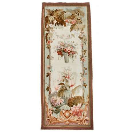 Paire de tapisseries de style Aubusson XIX&egrave;me Wolle 19th century - Foto 4