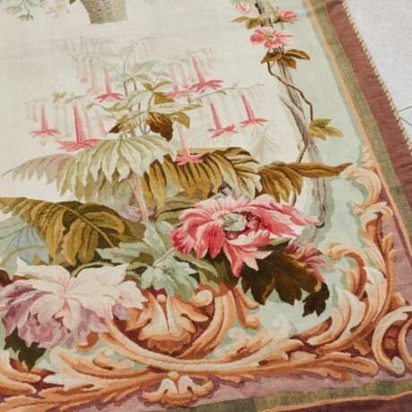 Pair of 19th century Aubusson style tapestries Wool 19th century - photo 6