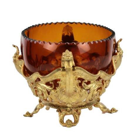 Bronze jardiniere with glass. 19-20 century. Bronze glass Eclecticism At the turn of 19th -20th century - photo 3