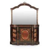 Luxueuse commode avec miroir de style Boulle France 19&egrave;me si&egrave;cle. Vergoldete Bronze Boulle 19th century - Foto 1