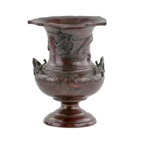 Vase chinois en bronze du 19&egrave;me si&egrave;cle. Bronze 19th century - Foto 1