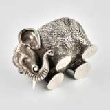 Серебряная солонка слоник. Серебро 88 20th century г. - фото 7