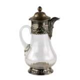 Wine jug glass in silver. Glass Eclecticism At the turn of 19th -20th century - photo 1