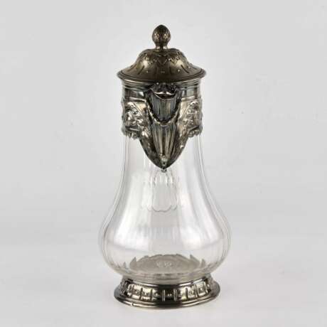 Wine jug glass in silver. Glass Eclecticism At the turn of 19th -20th century - photo 3