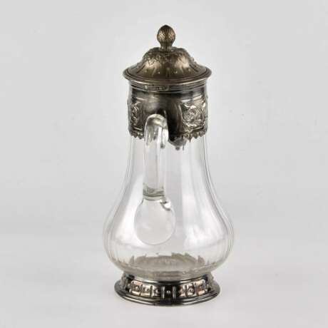 Wine jug glass in silver. Glass Eclecticism At the turn of 19th -20th century - photo 5