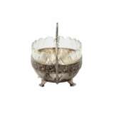Silver candy bowl Rook. Moscow. 2nd artel. Silver 84 Crystal Early 20th century - photo 3