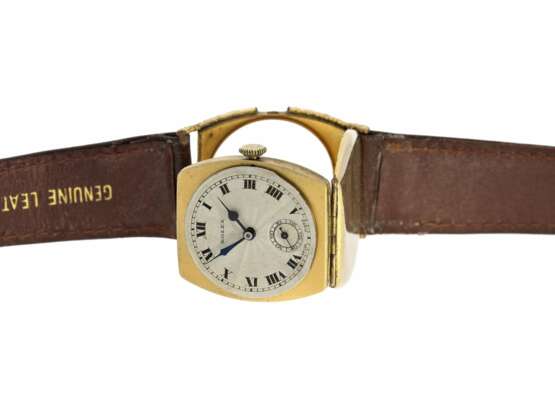 Armbanduhr: extrem rare und ganz frühe Rolex Herrenuhr "Tortue", ca.1915 - photo 4