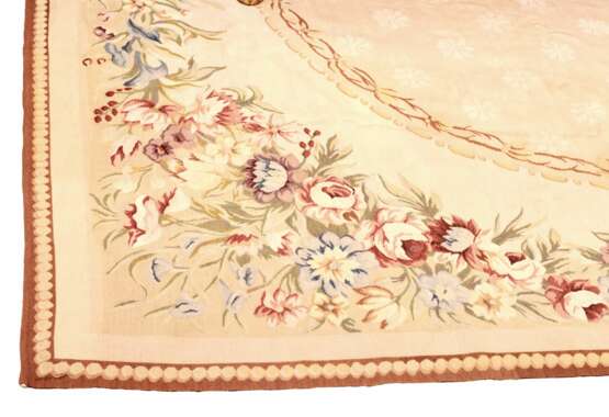 Tapisserie florale de style Aubusson. Fin du 19&egrave;me si&egrave;cle. tapestry Eclecticism Late 19th century - Foto 3