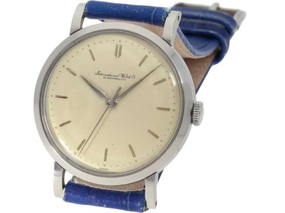Armbanduhr: große und sehr schöne vintage IWC "Monocoque" mit Zentralsekunde, 50er Jahre - photo 1