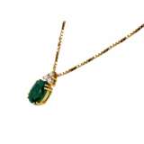 Giorgio Visconti. 18K gold pendant and earrings with emeralds and diamonds. Diamonds 21th century - photo 4