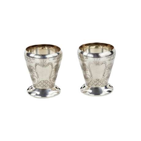 Paire de vases russes Art Nouveau en argent. Silber 84 Early 20th century - Foto 1