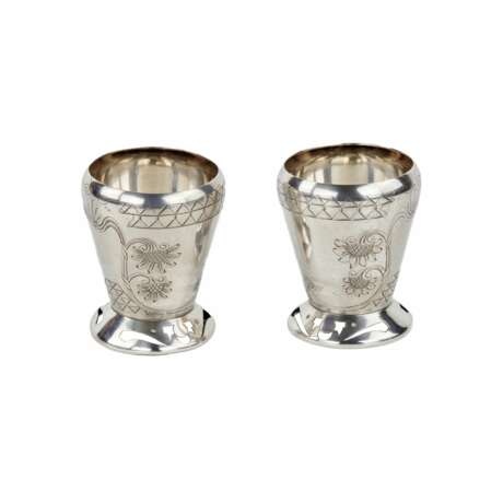 A pair of Russian silver vases in the Art Nouveau style. Silver 84 Early 20th century - photo 2