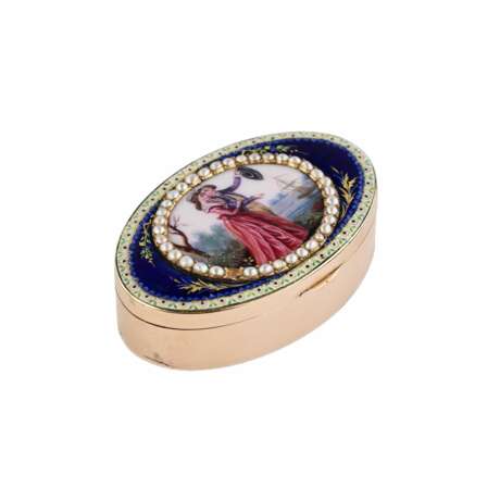 Gold and enamel snuffbox circa 1795. Pearl Late 18th century - photo 1