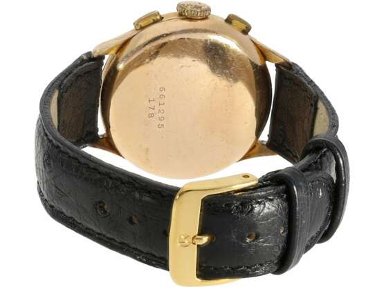 Armbanduhr: früher, großer rotgoldener Breitling Chronograph, Ref. 178, ca. 1945 - Foto 4