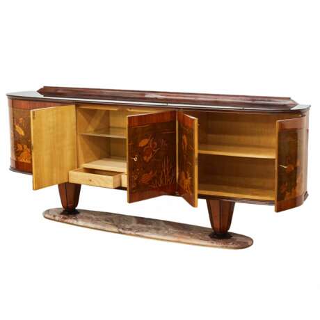 Vittorio Dassi. Grandiose furniture set in Art Deco style. Glass Mid-20th century - photo 4