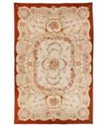 Wool. 19th century French carpet in Aubusson style. 