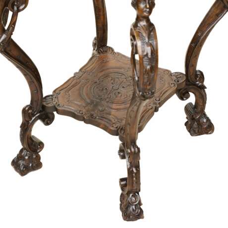 Carved wooden table in neo-Rococo style from the turn of the 19th century. Wood Neorococo At the turn of 19th -20th century - photo 7