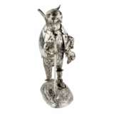 Catchy and ironic silver figure Cat in Boots. G&uuml;nther Grungessel. Hannau. 1883 Silver Eclecticism 19th century - photo 4