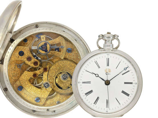 Taschenuhr: feine Taschenuhr für den chinesischen Markt mit Ankerhemmung, signiert Bovet Fleurier, ca. 1840 - Foto 1