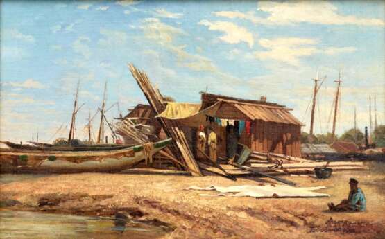 ALEXEY PETROVICH BOGOLYUBOV (1824-1896). Astrakhan. Admiralty. Canvas oil realism 19th century - photo 2
