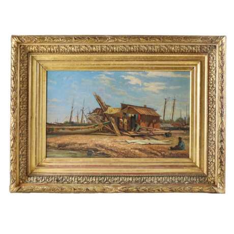 ALEXEY PETROVITCH BOGOLYUBOV (1824-1896). Astrakan. Amiraute. Canvas oil realism 19th century - Foto 10