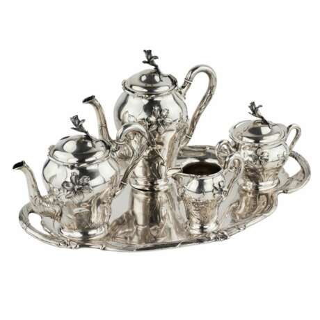 Silver tea and coffee service in Art Nouveau style. Bruckmann. After 1888. Silver 800 At the turn of 19th -20th century - photo 4