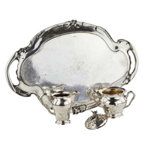 Silver tea and coffee service in Art Nouveau style. Bruckmann. After 1888. Silver 800 At the turn of 19th -20th century - photo 10