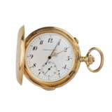 Heures Repetition Quarts Taschenuhr Chronographe 14k Gold Pocket Watch Gold 14K At the turn of 19th -20th century - photo 1