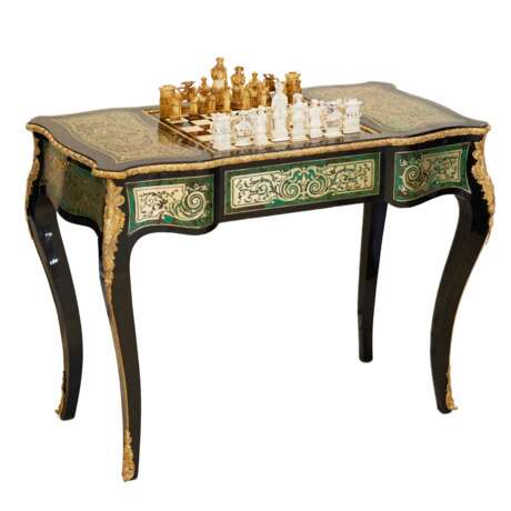 Game chess table in Boulle style. France. Turn of the 19th-20th century. Brass Boulle At the turn of 19th -20th century - photo 11