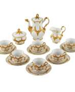 Product catalog. Luxurious mocha service for six people. Meissen. 20th century. 