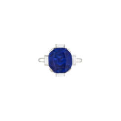 SAPPHIRE AND DIAMOND RING