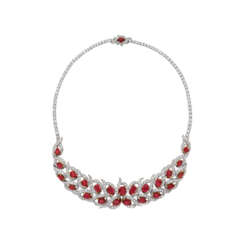 RUBY AND DIAMOND NECKLACE