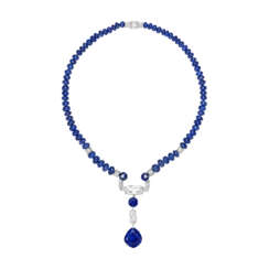 CARTIER SAPPHIRE AND DIAMOND NECKLACE