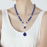 CARTIER SAPPHIRE AND DIAMOND NECKLACE - фото 2