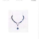 CARTIER SAPPHIRE AND DIAMOND NECKLACE - фото 6
