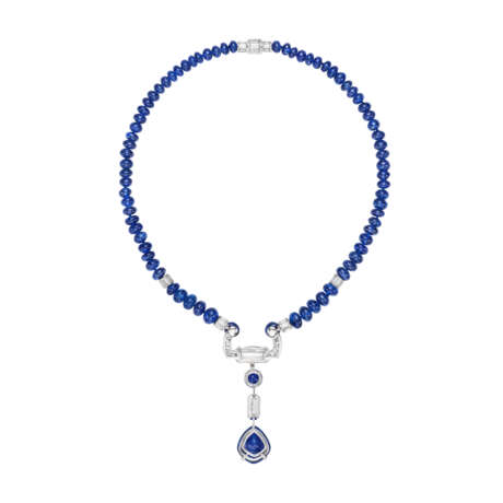 CARTIER SAPPHIRE AND DIAMOND NECKLACE - photo 7