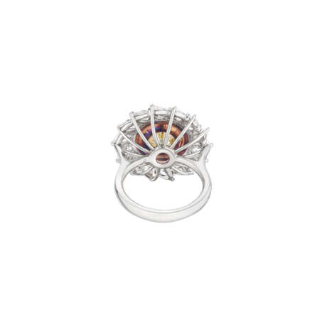 COLORED DIAMOND AND DIAMOND RING - photo 5