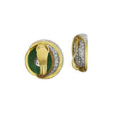 BULGARI JADE AND DIAMOND EARRINGS - photo 3