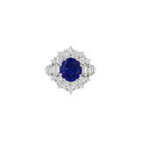 SAPPHIRE AND DIAMOND RING - Foto 1