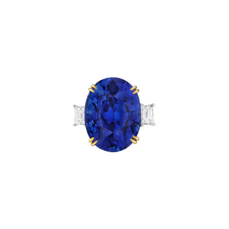 SAPPHIRE AND DIAMOND RING - photo 1