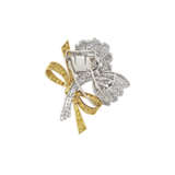 VAN CLEEF & ARPELS COLORED DIAMOND AND DIAMOND FLOWER BROOCH - фото 6