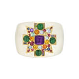 VERDURA PAIR OF MULTI-GEM AND ENAMEL `MALTESE CROSS` BRACELETS - Foto 3