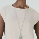 TIFFANY & CO. ANTIQUE DIAMOND PENDANT-NECKLACE - photo 2