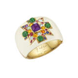 VERDURA PAIR OF MULTI-GEM AND ENAMEL `MALTESE CROSS` BRACELETS - фото 6