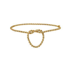 VAN CLEEF &amp; ARPELS BI-COLORED GOLD KNOT NECKLACE