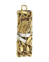 CÉSAR BALDACCINI GOLD AND DIAMOND 'COMPRESSION' PENDANT