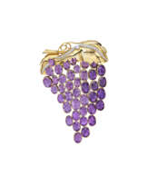 RENÉ BOIVIN AMETHYST GRAPE BROOCH