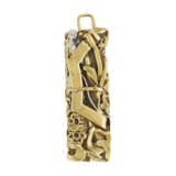 C&#201;SAR BALDACCINI GOLD AND DIAMOND `COMPRESSION` PENDANT - photo 5